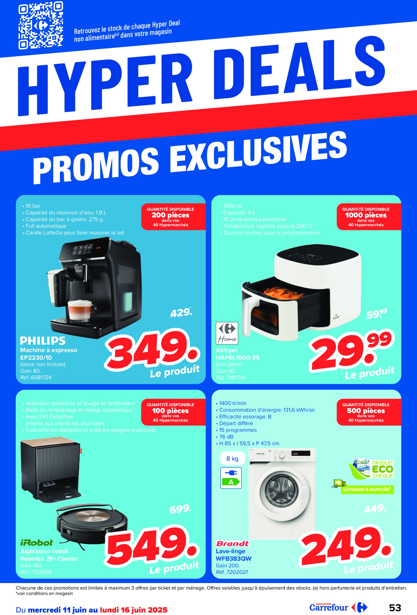 carrefour - Carrefour Hypermarchés folder geldig vanaf 11/06 - 23/06 - page: 53 carrefour - Carrefour Hypermarchés folder geldig vanaf 11/06 - 23/06 - page: 53