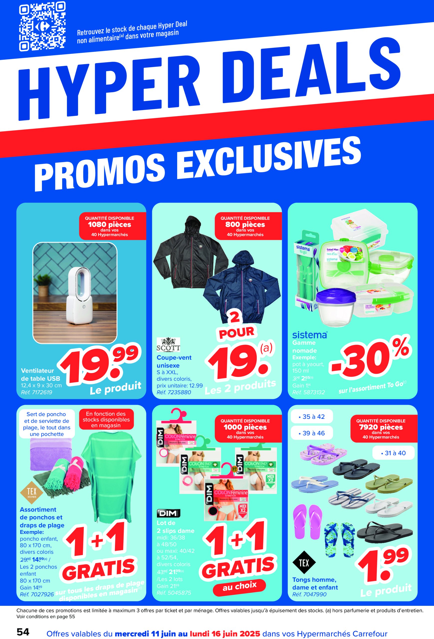 carrefour - Carrefour Hypermarchés folder geldig vanaf 11/06 - 23/06 - page: 54 carrefour - Carrefour Hypermarchés folder geldig vanaf 11/06 - 23/06 - page: 54