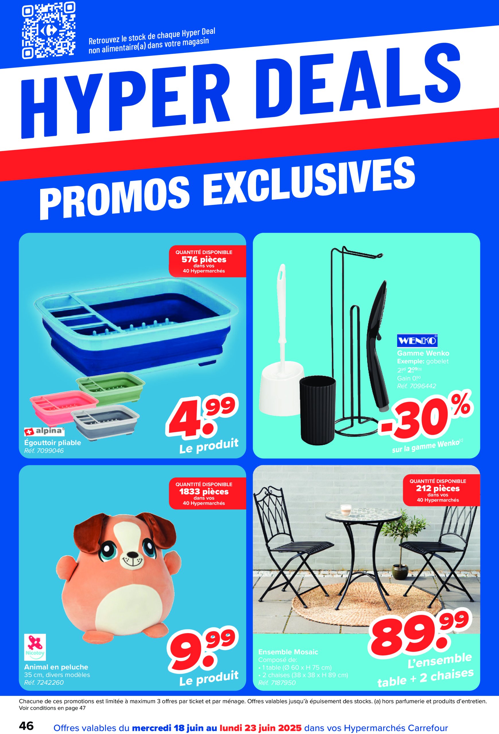 carrefour - Carrefour Hypermarchés folder geldig vanaf 18/06 - 30/06 - page: 46 carrefour - Carrefour Hypermarchés folder geldig vanaf 18/06 - 30/06 - page: 46