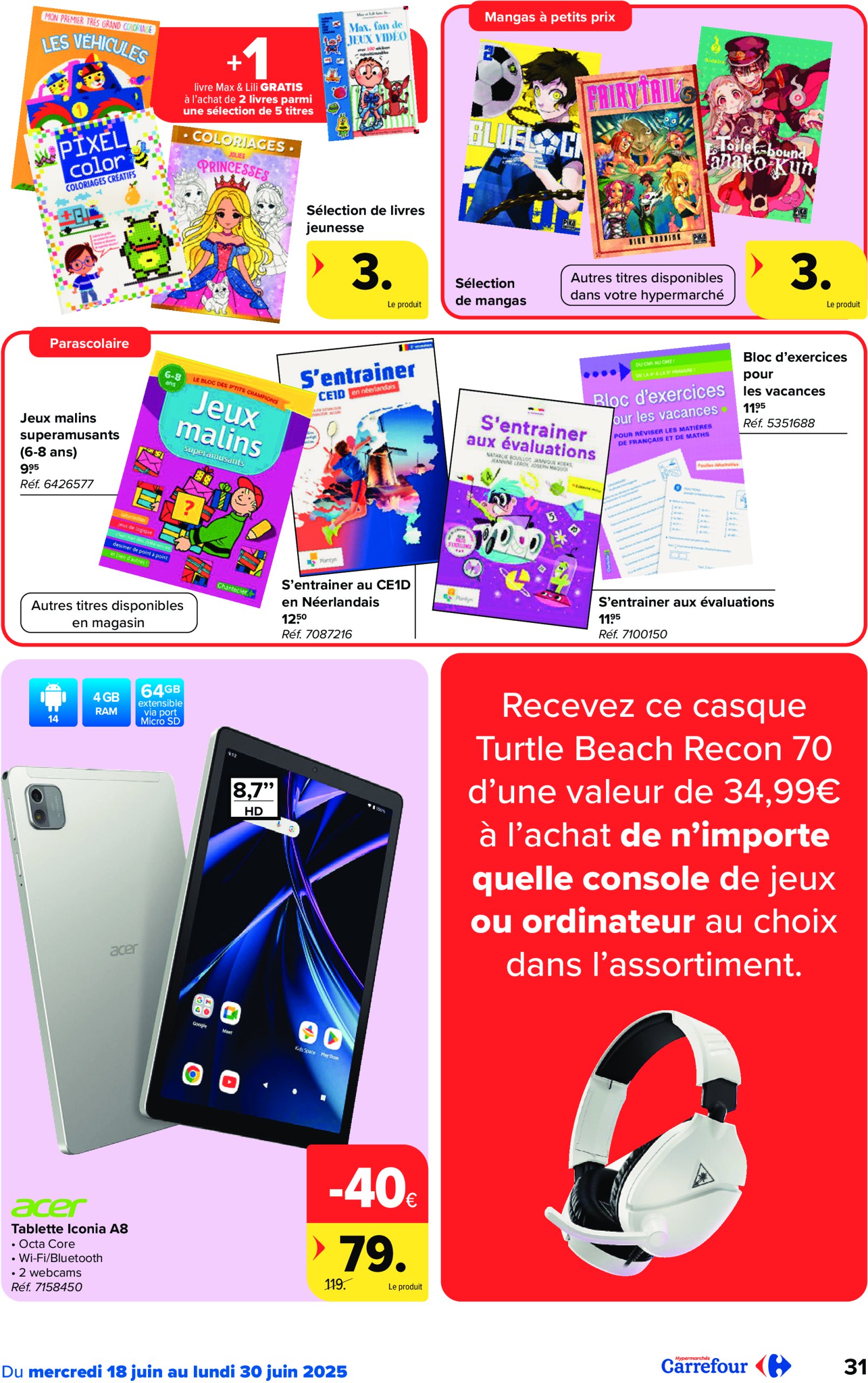 carrefour - Carrefour Hypermarchés folder geldig vanaf 18/06 - 30/06 - page: 31 carrefour - Carrefour Hypermarchés folder geldig vanaf 18/06 - 30/06 - page: 31
