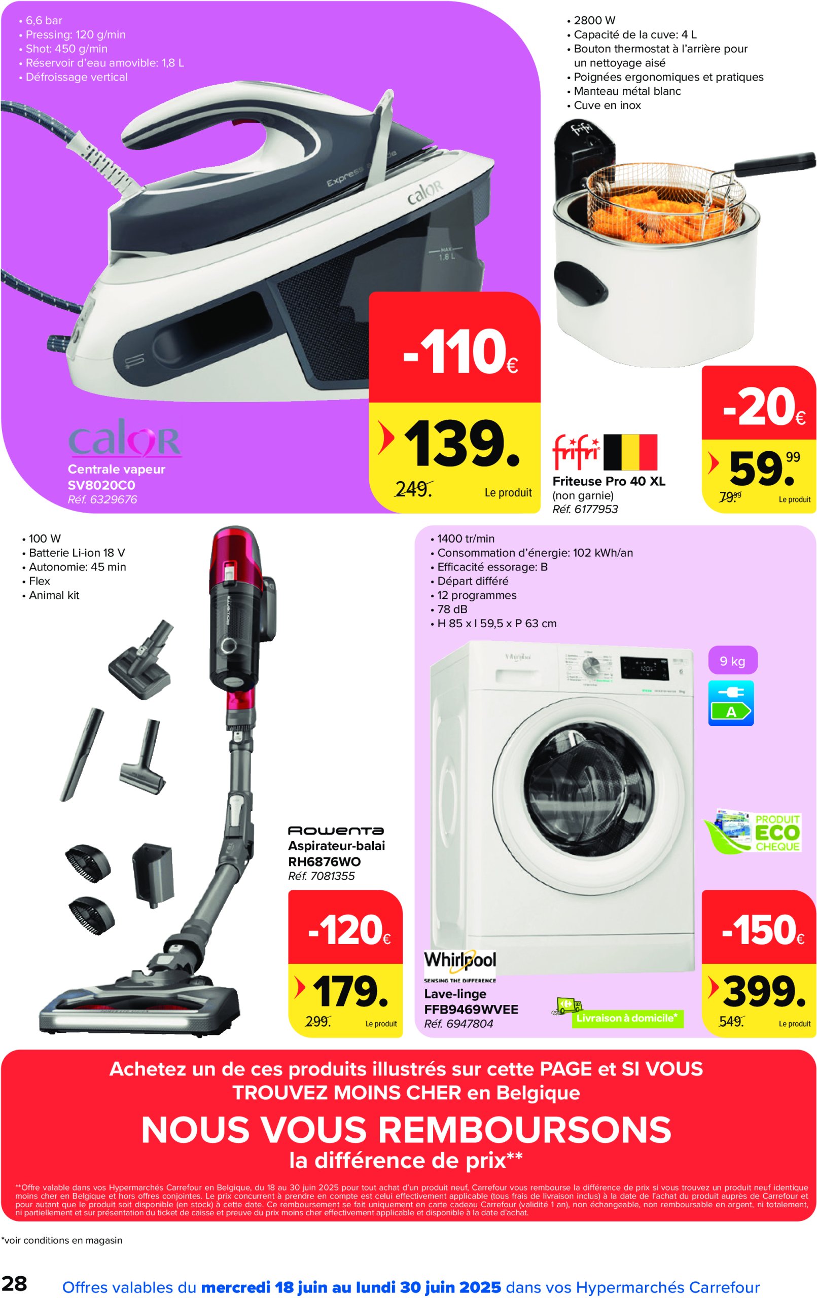 carrefour - Carrefour Hypermarchés folder geldig vanaf 18/06 - 30/06 - page: 28 carrefour - Carrefour Hypermarchés folder geldig vanaf 18/06 - 30/06 - page: 28