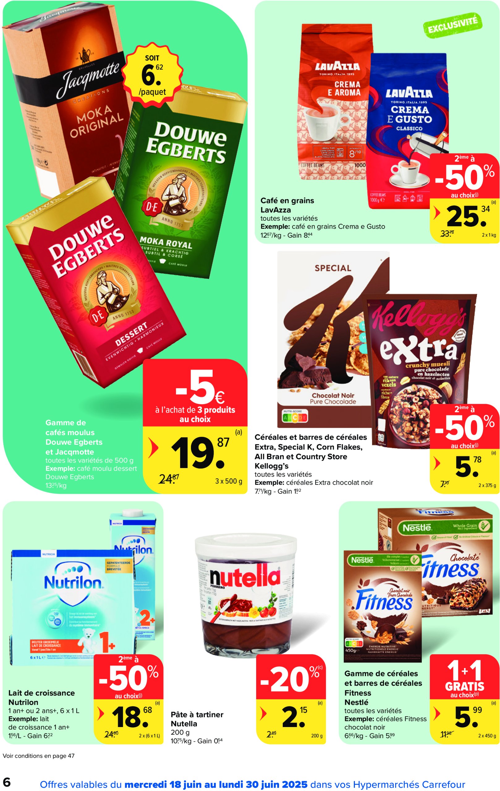 carrefour - Carrefour Hypermarchés folder geldig vanaf 18/06 - 30/06 - page: 6 carrefour - Carrefour Hypermarchés folder geldig vanaf 18/06 - 30/06 - page: 6