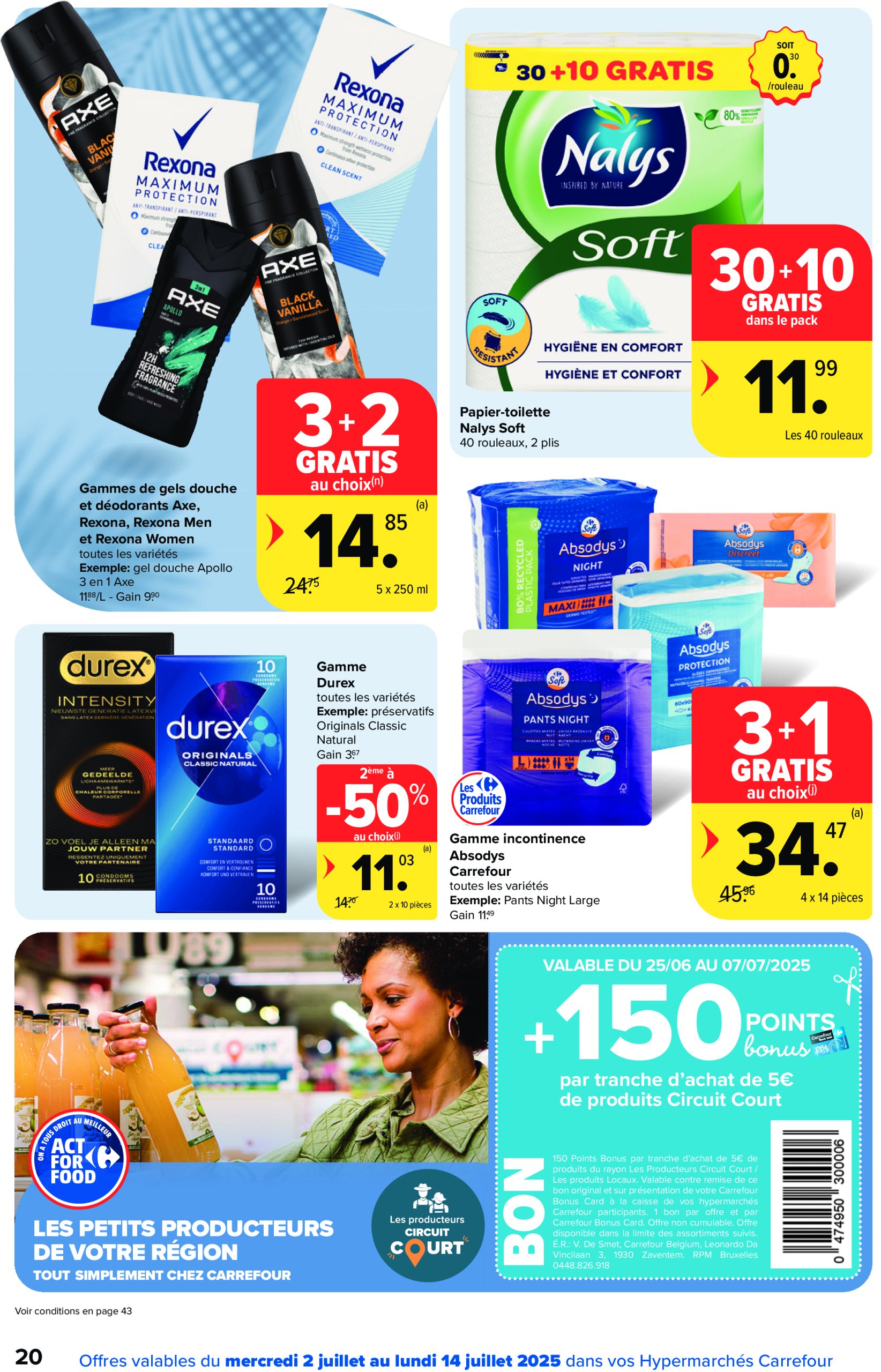 carrefour - Carrefour Hypermarchés folder geldig vanaf 02/07 - 14/07 - page: 20 carrefour - Carrefour Hypermarchés folder geldig vanaf 02/07 - 14/07 - page: 20