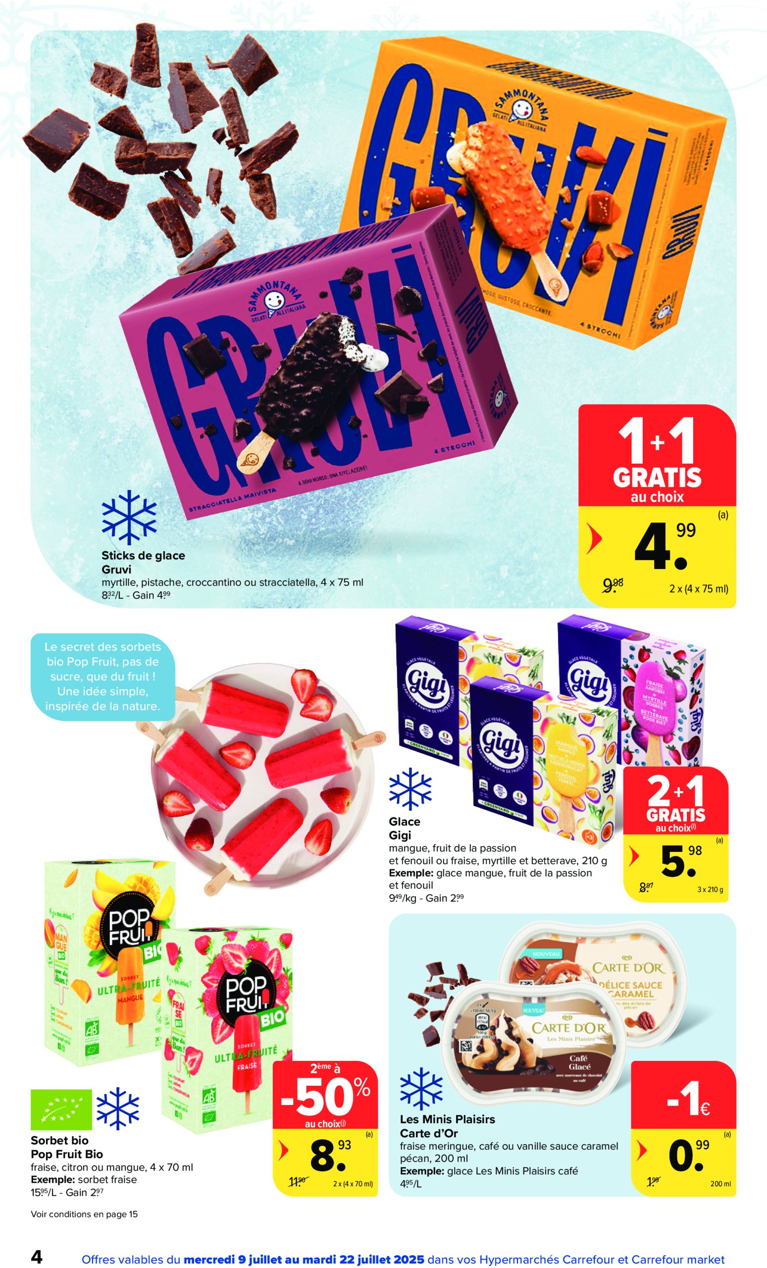 carrefour - Carrefour - Spécial surgelés folder geldig vanaf 09/07 - 22/07 - page: 4