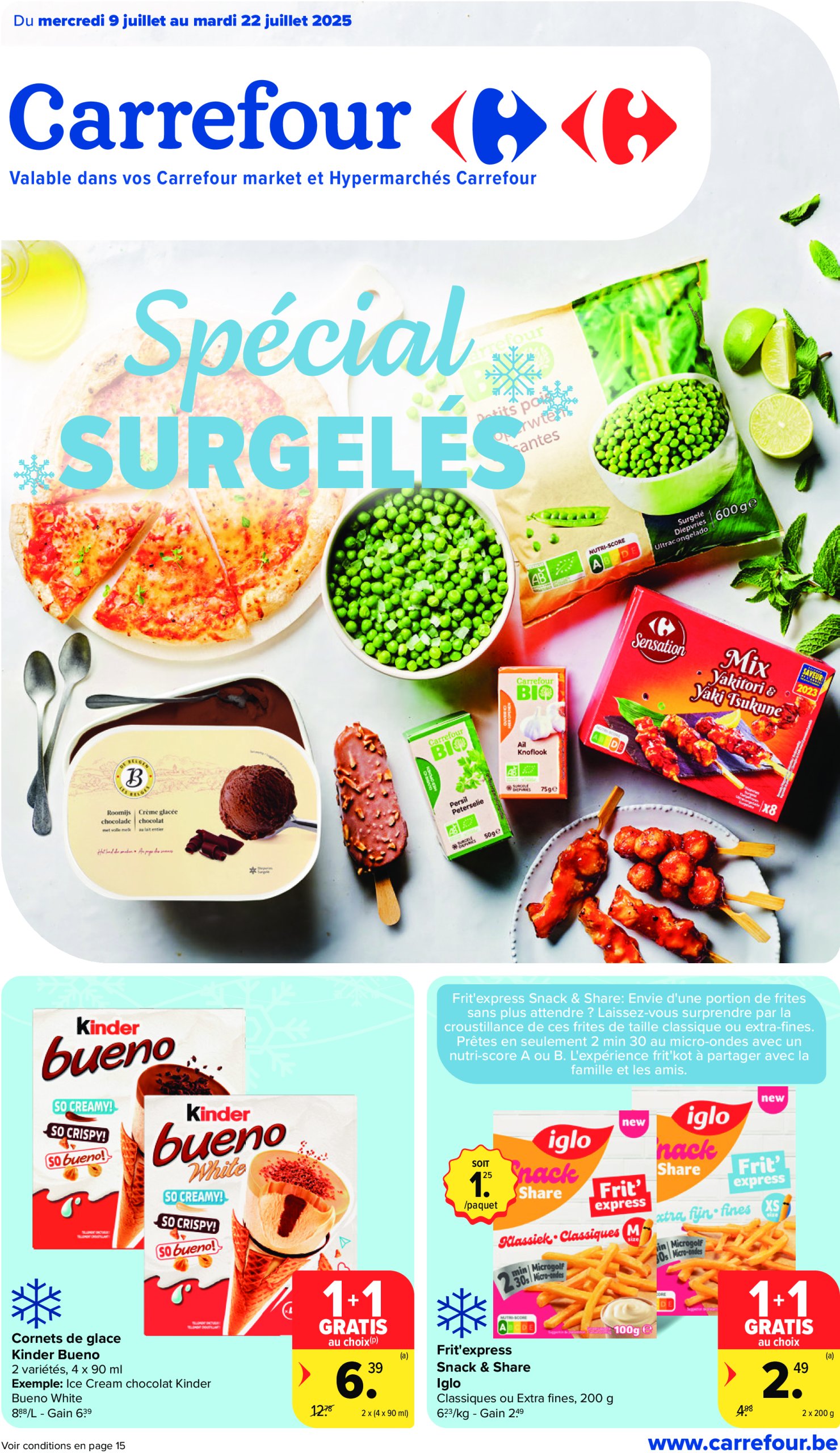 carrefour - Carrefour - Spécial surgelés folder geldig vanaf 09/07 - 22/07