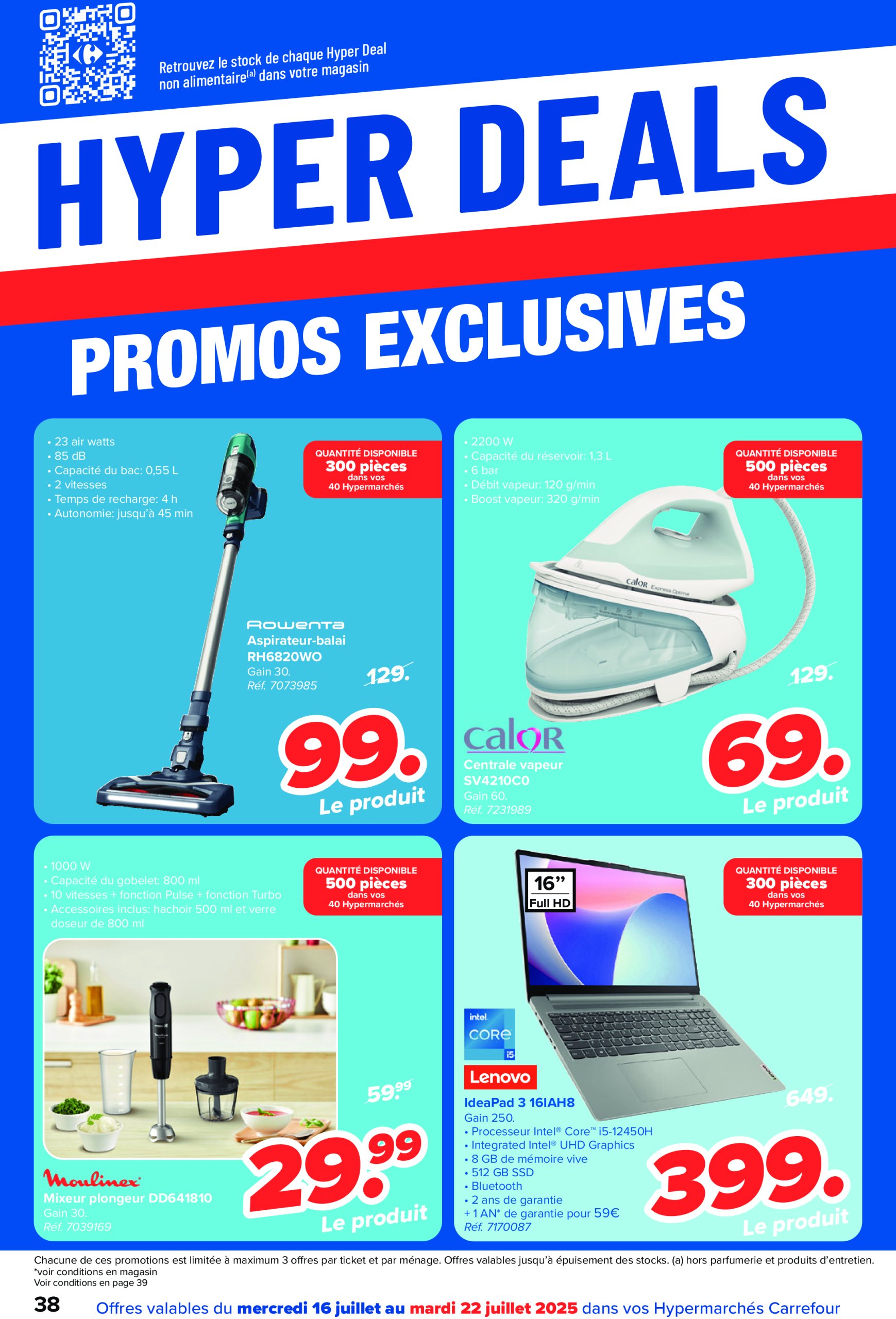 carrefour - Carrefour Hypermarchés folder geldig vanaf 16/07 - 28/07 - page: 38