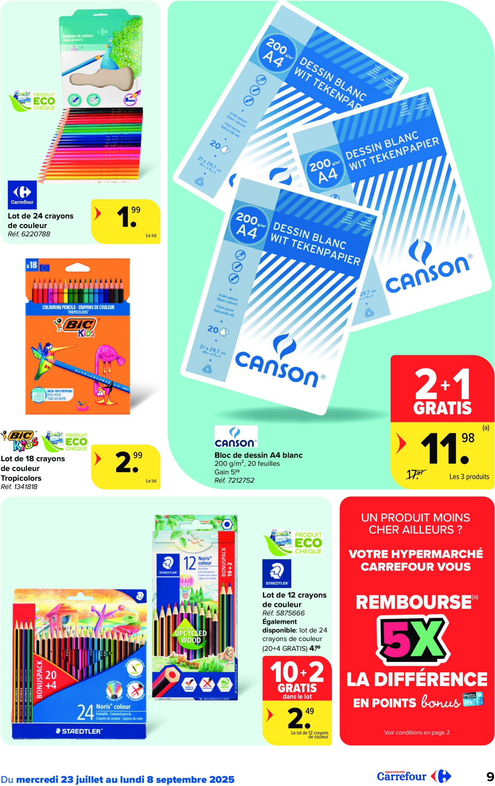 carrefour - Carrefour Hypermarchés - Back to School folder geldig vanaf 23/07 - 08/09 - page: 9