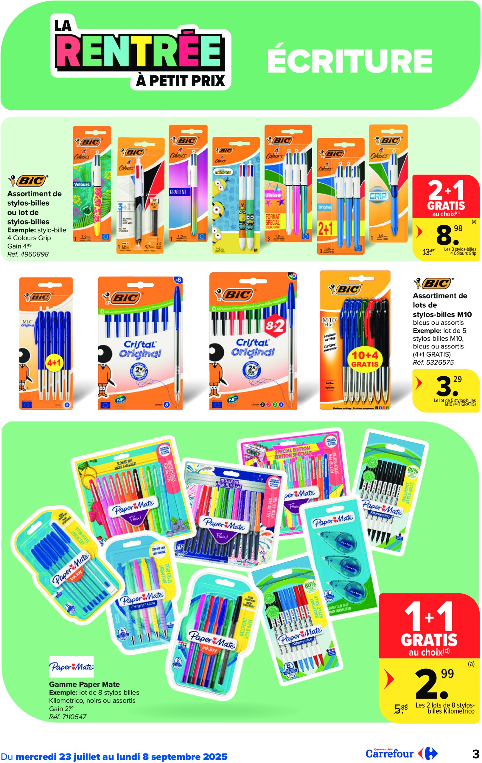 carrefour - Carrefour Hypermarchés - Back to School folder geldig vanaf 23/07 - 08/09 - page: 3