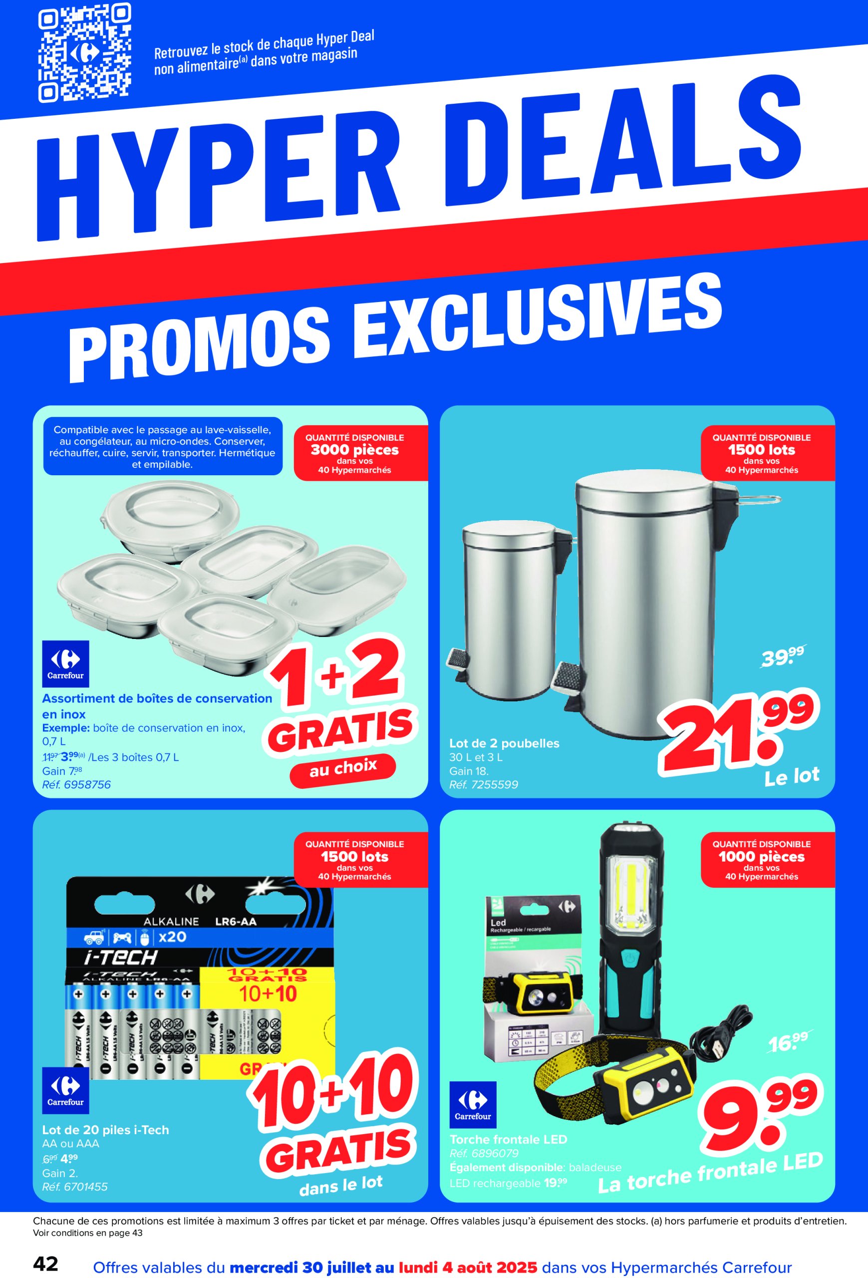 carrefour - Carrefour Hypermarchés folder geldig vanaf 30/07 - 11/08 - page: 42 carrefour - Carrefour Hypermarchés folder geldig vanaf 30/07 - 11/08 - page: 42