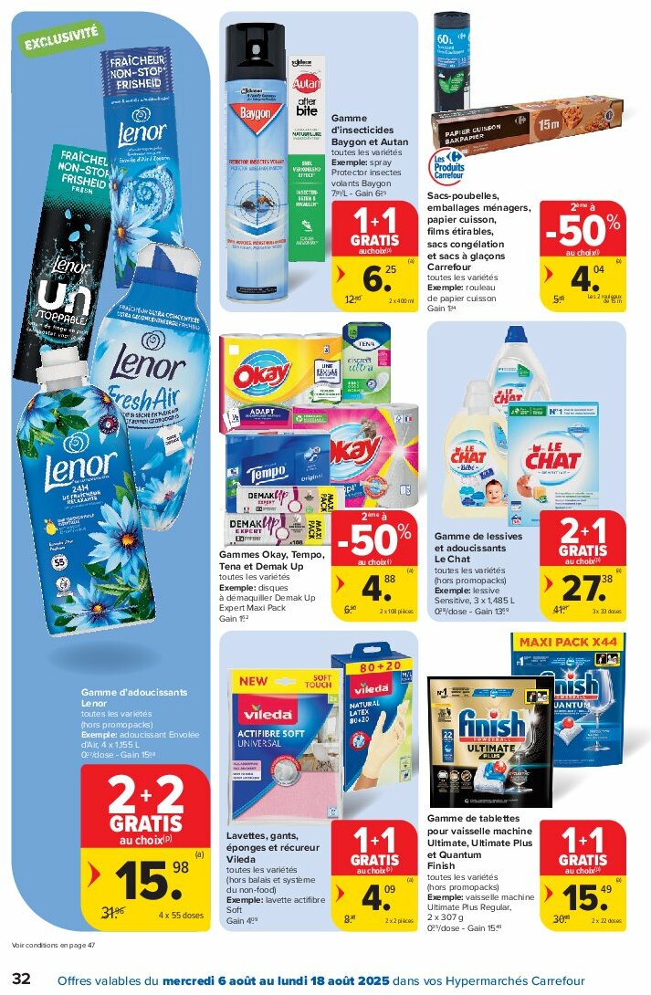 carrefour - Carrefour Hypermarchés folder geldig vanaf 06/08 - 18/08 - page: 32