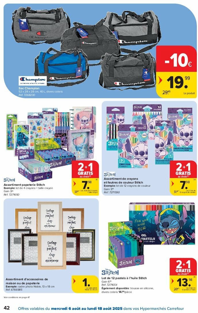 carrefour - Carrefour Hypermarchés folder geldig vanaf 06/08 - 18/08 - page: 42