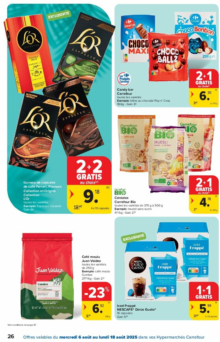 carrefour - Carrefour Hypermarchés folder geldig vanaf 06/08 - 18/08 - page: 26