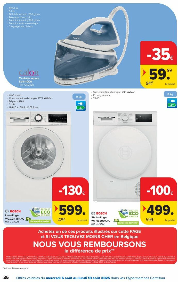 carrefour - Carrefour Hypermarchés folder geldig vanaf 06/08 - 18/08 - page: 36