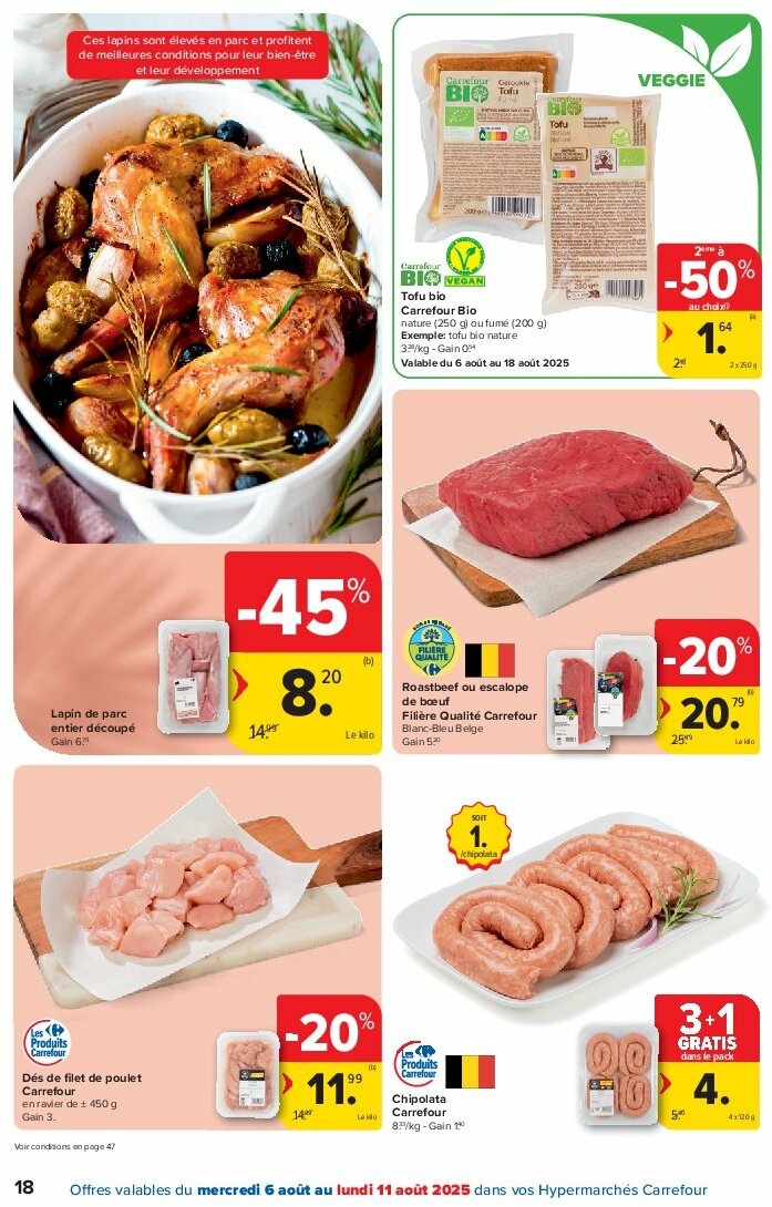 carrefour - Carrefour Hypermarchés folder geldig vanaf 06/08 - 18/08 - page: 18