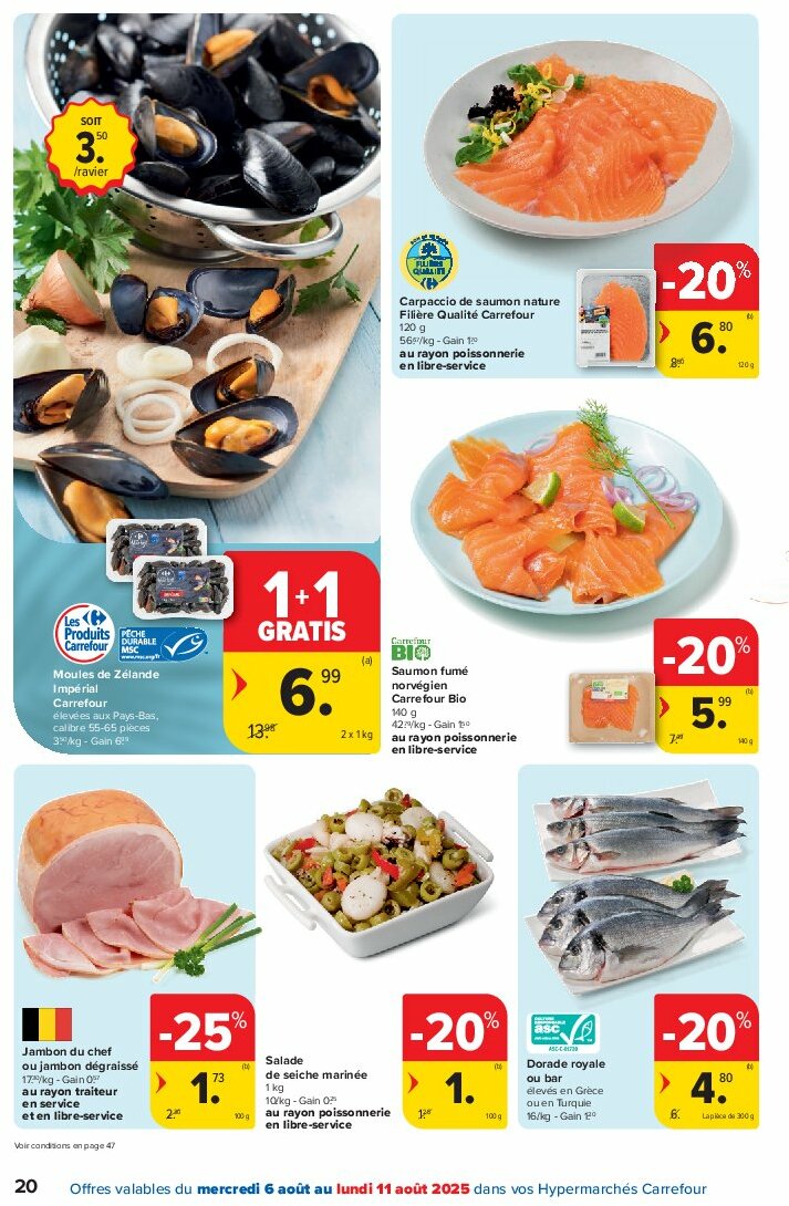 carrefour - Carrefour Hypermarchés folder geldig vanaf 06/08 - 18/08 - page: 20