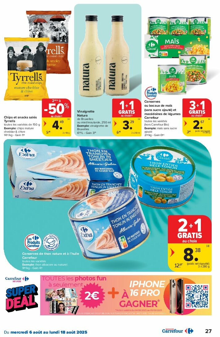 carrefour - Carrefour Hypermarchés folder geldig vanaf 06/08 - 18/08 - page: 27