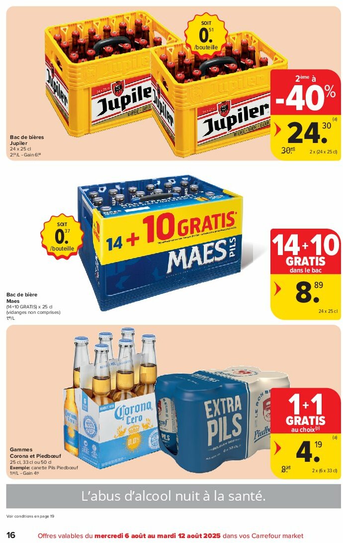 carrefour - Carrefour Market folder geldig vanaf 06/08 - 12/08 - page: 16