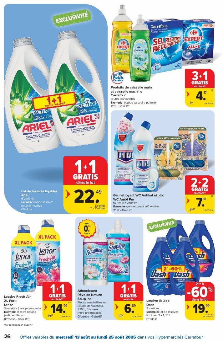 carrefour - Carrefour folder geldig vanaf 13/08 - 25/08 - page: 26 carrefour - Carrefour folder geldig vanaf 13/08 - 25/08 - page: 26
