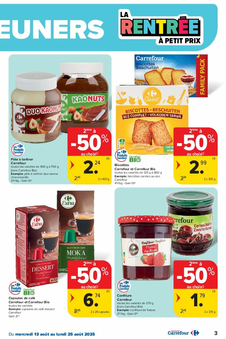 carrefour - Carrefour folder geldig vanaf 13/08 - 25/08 - page: 3 carrefour - Carrefour folder geldig vanaf 13/08 - 25/08 - page: 3