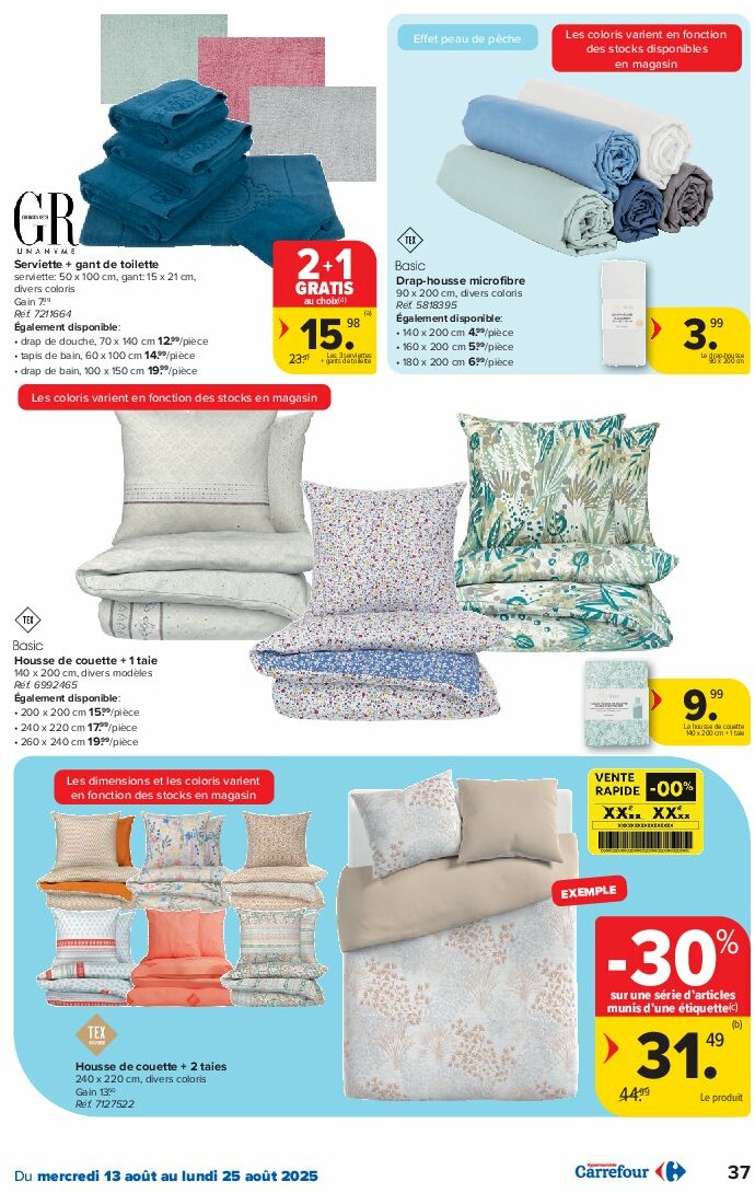 carrefour - Carrefour folder geldig vanaf 13/08 - 25/08 - page: 37 carrefour - Carrefour folder geldig vanaf 13/08 - 25/08 - page: 37