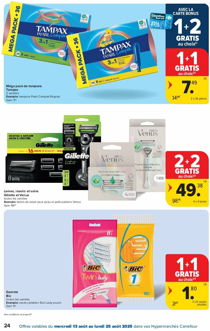 carrefour - Carrefour folder geldig vanaf 13/08 - 25/08 - page: 24 carrefour - Carrefour folder geldig vanaf 13/08 - 25/08 - page: 24