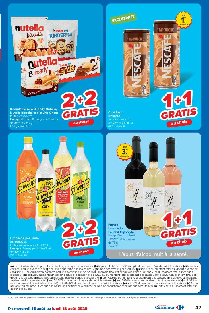 carrefour - Carrefour folder geldig vanaf 13/08 - 25/08 - page: 47 carrefour - Carrefour folder geldig vanaf 13/08 - 25/08 - page: 47