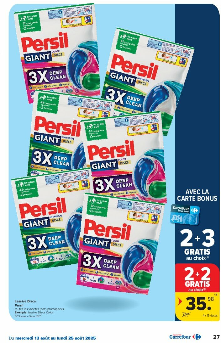carrefour - Carrefour folder geldig vanaf 13/08 - 25/08 - page: 27 carrefour - Carrefour folder geldig vanaf 13/08 - 25/08 - page: 27