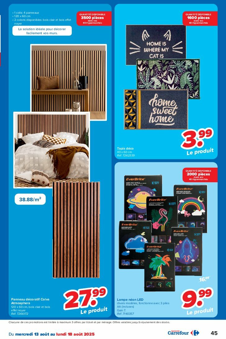 carrefour - Carrefour folder geldig vanaf 13/08 - 25/08 - page: 45 carrefour - Carrefour folder geldig vanaf 13/08 - 25/08 - page: 45