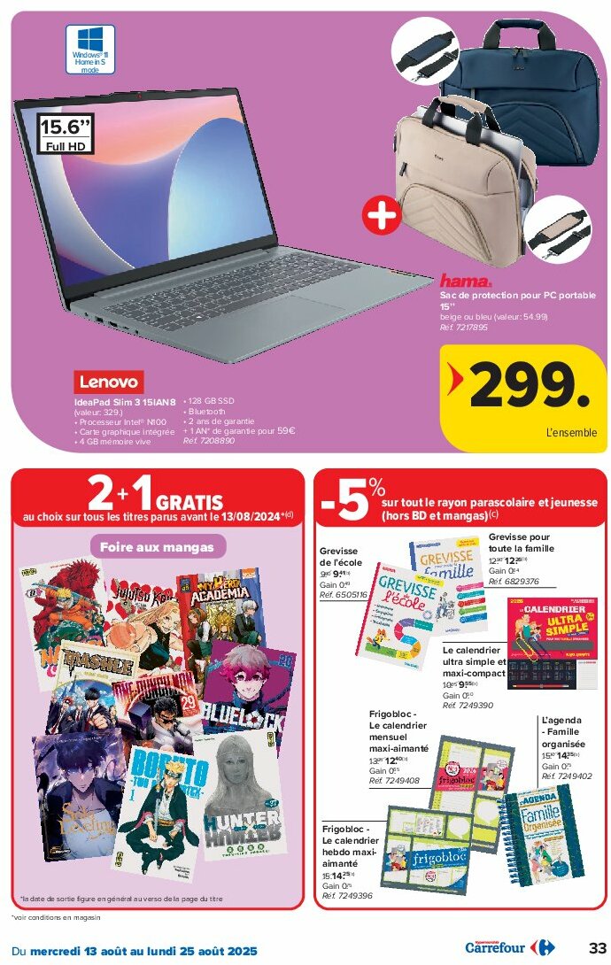 carrefour - Carrefour folder geldig vanaf 13/08 - 25/08 - page: 33 carrefour - Carrefour folder geldig vanaf 13/08 - 25/08 - page: 33