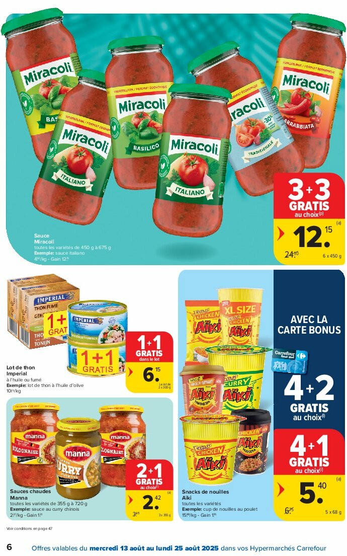 carrefour - Carrefour folder geldig vanaf 13/08 - 25/08 - page: 6 carrefour - Carrefour folder geldig vanaf 13/08 - 25/08 - page: 6