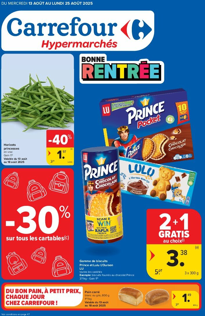 carrefour - Carrefour folder geldig vanaf 13/08 - 25/08