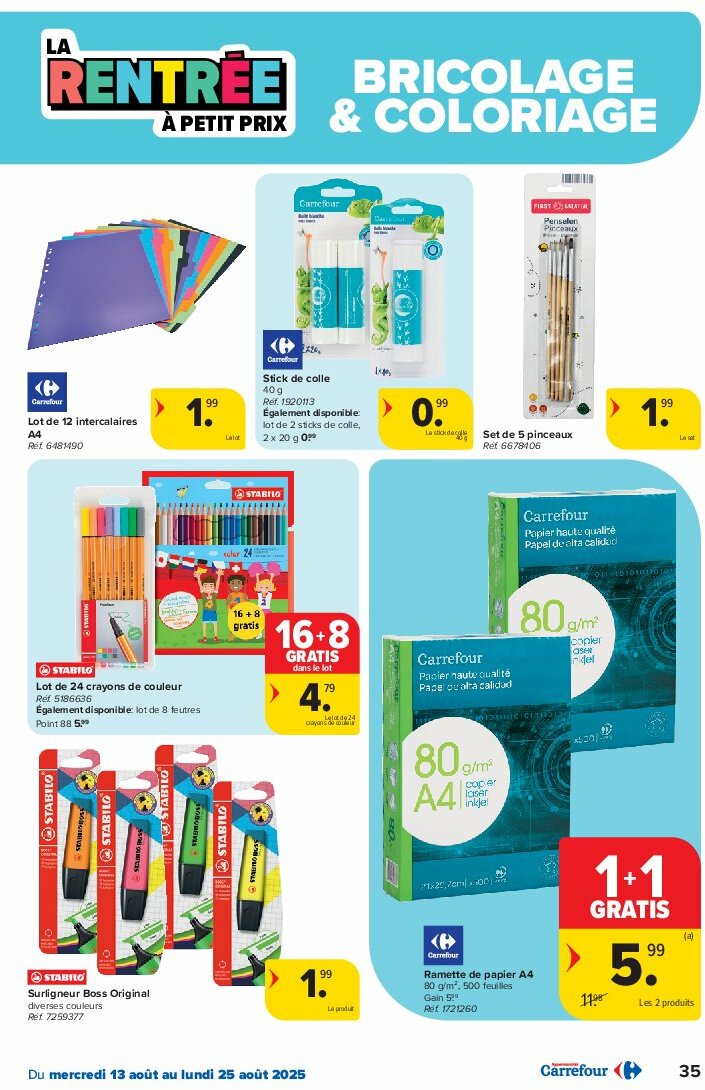 carrefour - Carrefour folder geldig vanaf 13/08 - 25/08 - page: 35 carrefour - Carrefour folder geldig vanaf 13/08 - 25/08 - page: 35