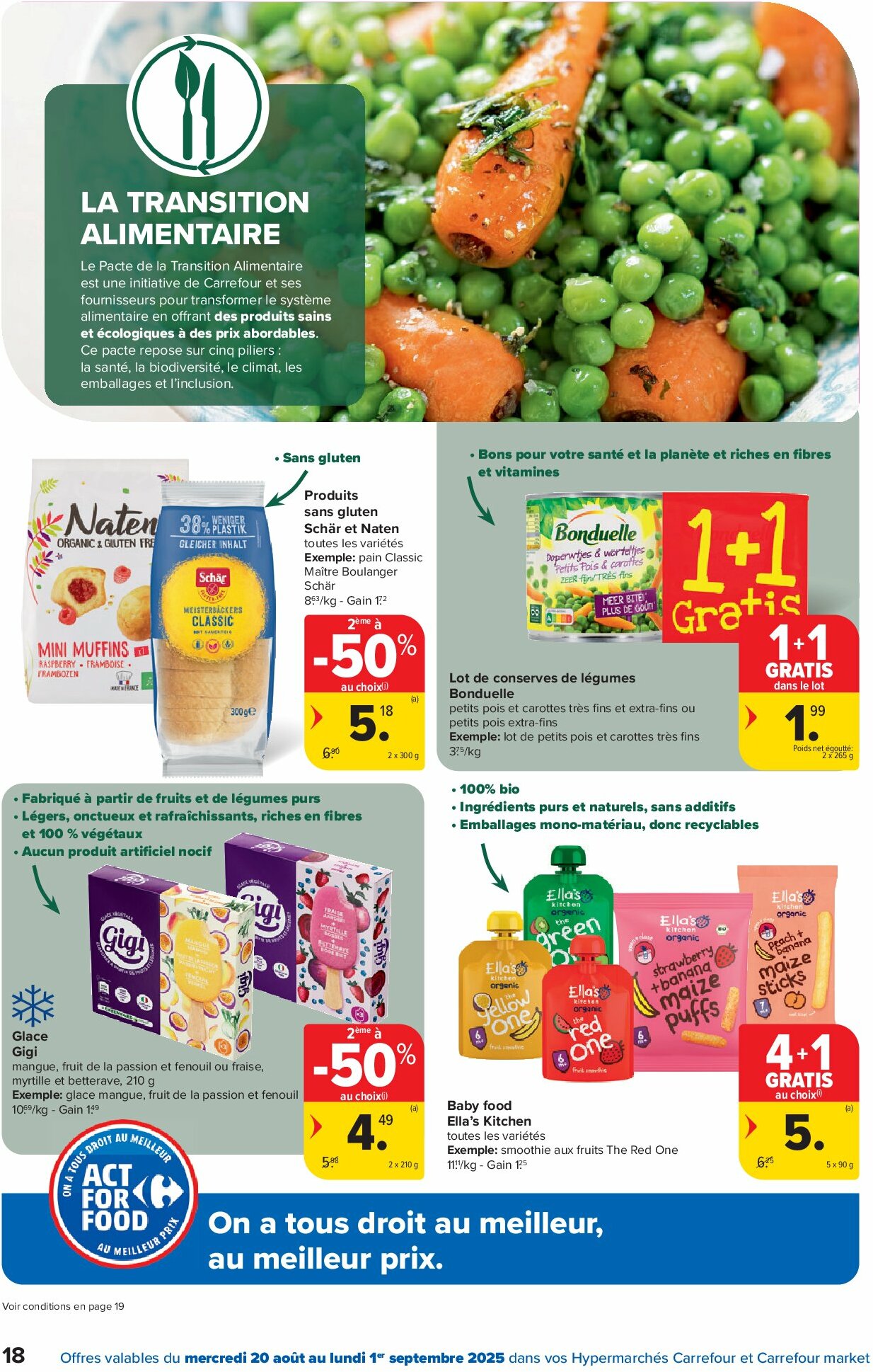 carrefour - Carrefour - Spécial Act For Food folder geldig vanaf 20/08 - 01/09 - page: 18