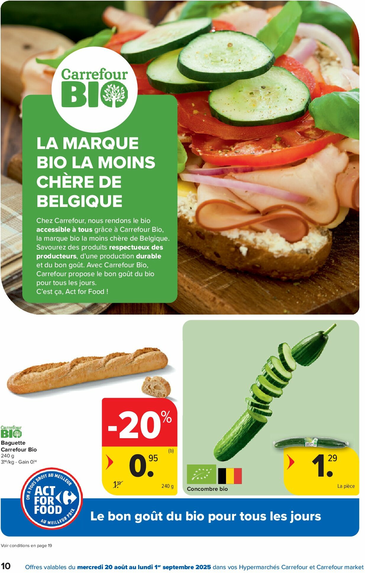 carrefour - Carrefour - Spécial Act For Food folder geldig vanaf 20/08 - 01/09 - page: 10