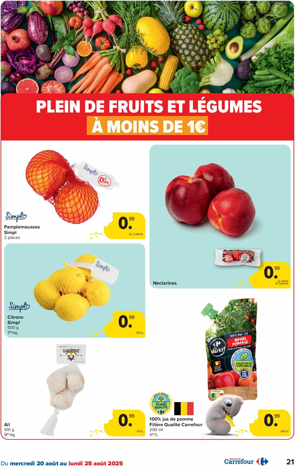 carrefour - Carrefour Hypermarchés folder geldig vanaf 20/08 - 01/09 - page: 21 carrefour - Carrefour Hypermarchés folder geldig vanaf 20/08 - 01/09 - page: 21