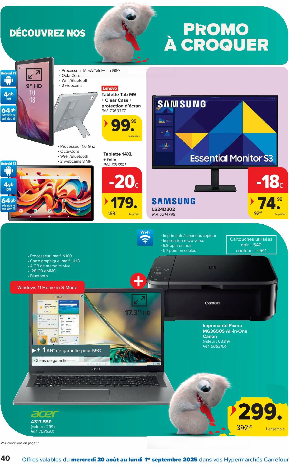 carrefour - Carrefour Hypermarchés folder geldig vanaf 20/08 - 01/09 - page: 40 carrefour - Carrefour Hypermarchés folder geldig vanaf 20/08 - 01/09 - page: 40