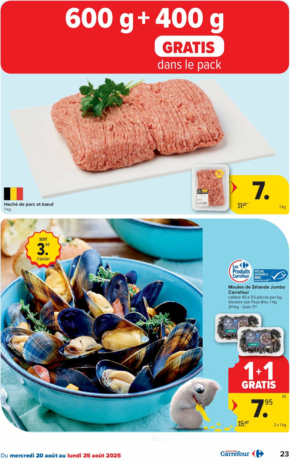 carrefour - Carrefour Hypermarchés folder geldig vanaf 20/08 - 01/09 - page: 23 carrefour - Carrefour Hypermarchés folder geldig vanaf 20/08 - 01/09 - page: 23