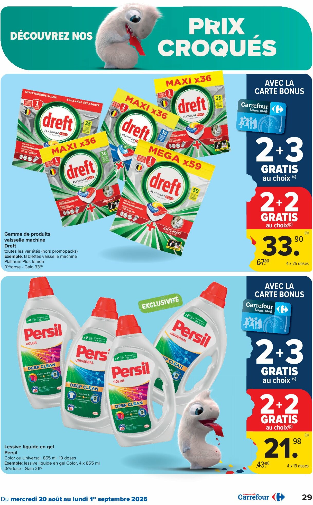 carrefour - Carrefour Hypermarchés folder geldig vanaf 20/08 - 01/09 - page: 29 carrefour - Carrefour Hypermarchés folder geldig vanaf 20/08 - 01/09 - page: 29