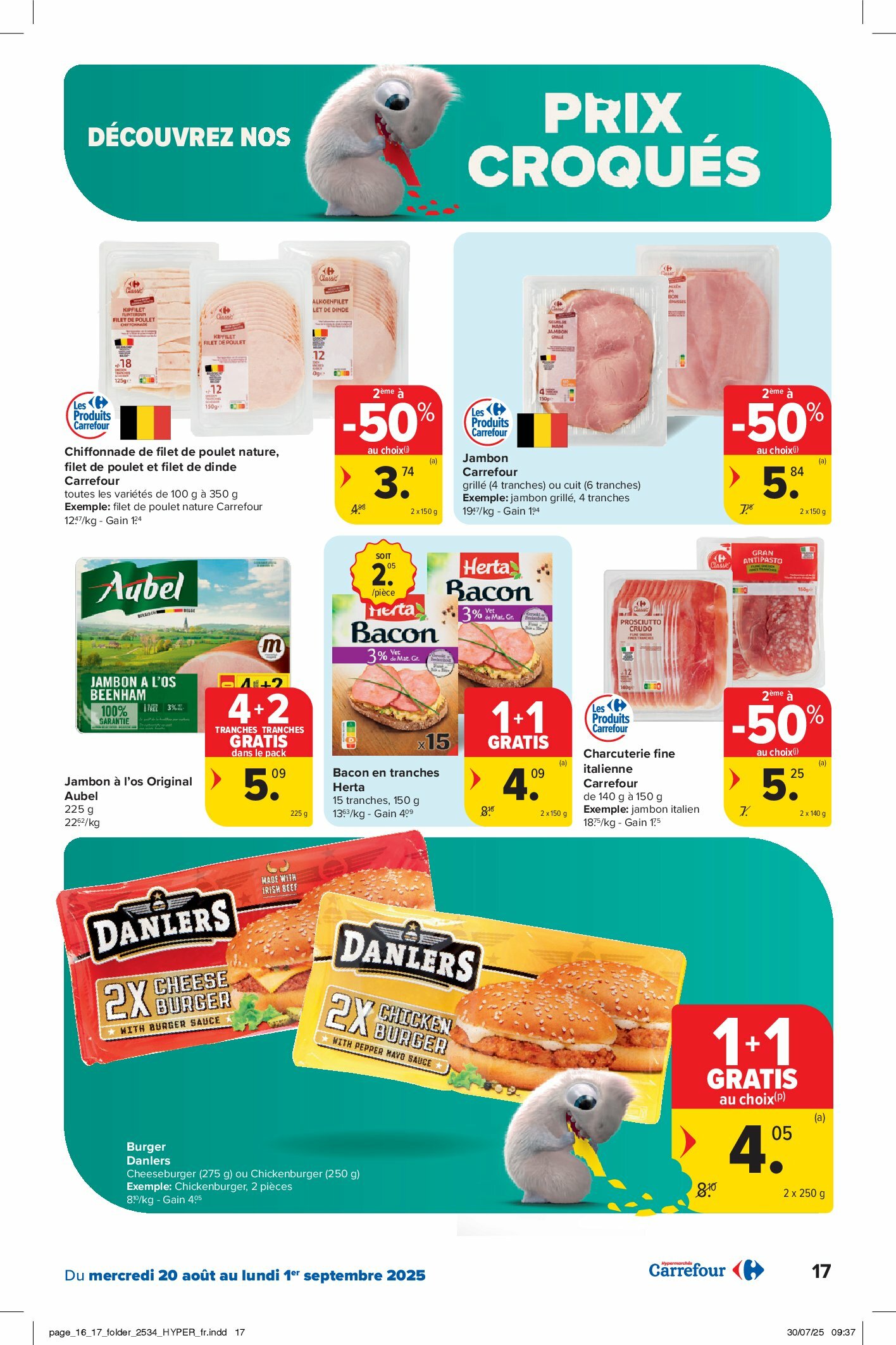 carrefour - Carrefour Hypermarchés folder geldig vanaf 20/08 - 01/09 - page: 17 carrefour - Carrefour Hypermarchés folder geldig vanaf 20/08 - 01/09 - page: 17