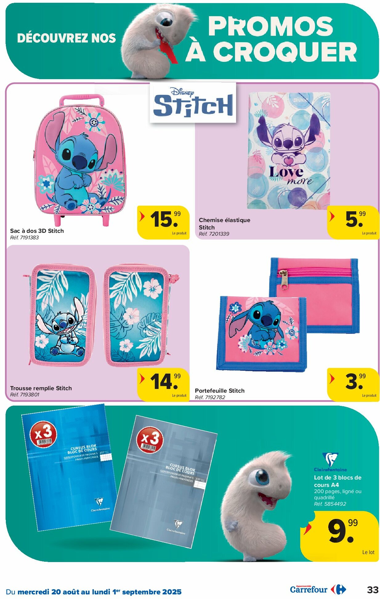 carrefour - Carrefour Hypermarchés folder geldig vanaf 20/08 - 01/09 - page: 33 carrefour - Carrefour Hypermarchés folder geldig vanaf 20/08 - 01/09 - page: 33