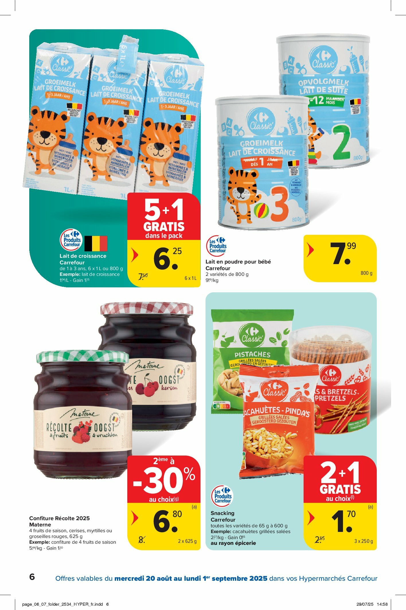 carrefour - Carrefour Hypermarchés folder geldig vanaf 20/08 - 01/09 - page: 6 carrefour - Carrefour Hypermarchés folder geldig vanaf 20/08 - 01/09 - page: 6