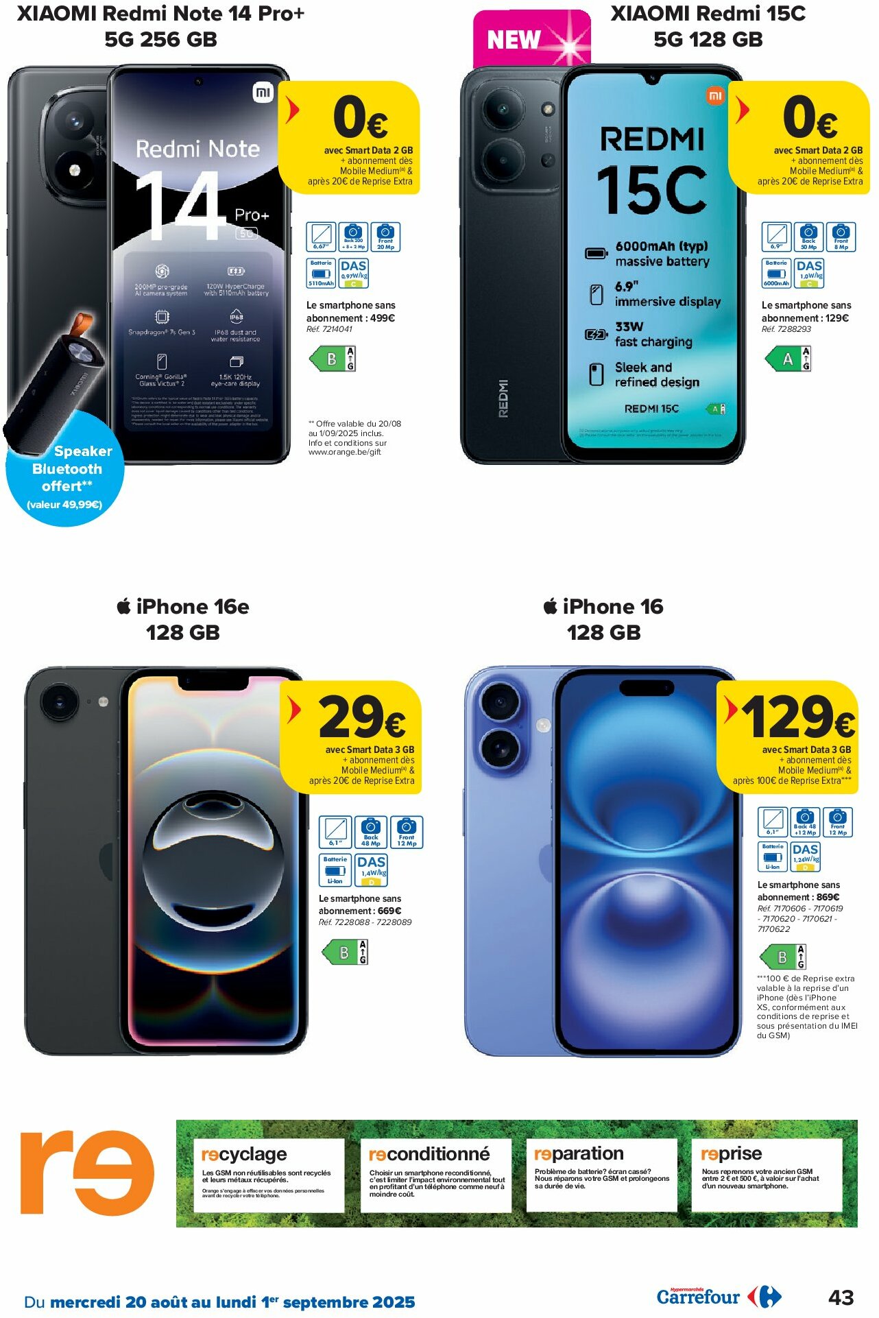 carrefour - Carrefour Hypermarchés folder geldig vanaf 20/08 - 01/09 - page: 43 carrefour - Carrefour Hypermarchés folder geldig vanaf 20/08 - 01/09 - page: 43