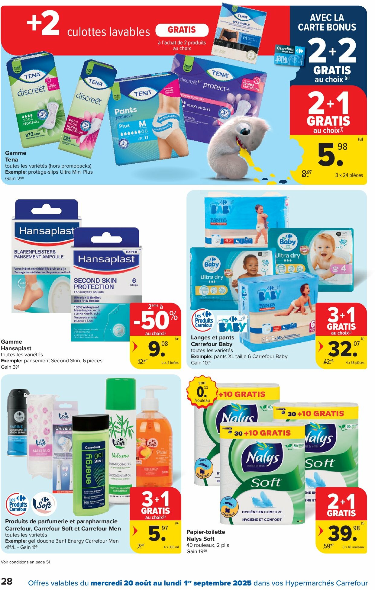 carrefour - Carrefour Hypermarchés folder geldig vanaf 20/08 - 01/09 - page: 28 carrefour - Carrefour Hypermarchés folder geldig vanaf 20/08 - 01/09 - page: 28