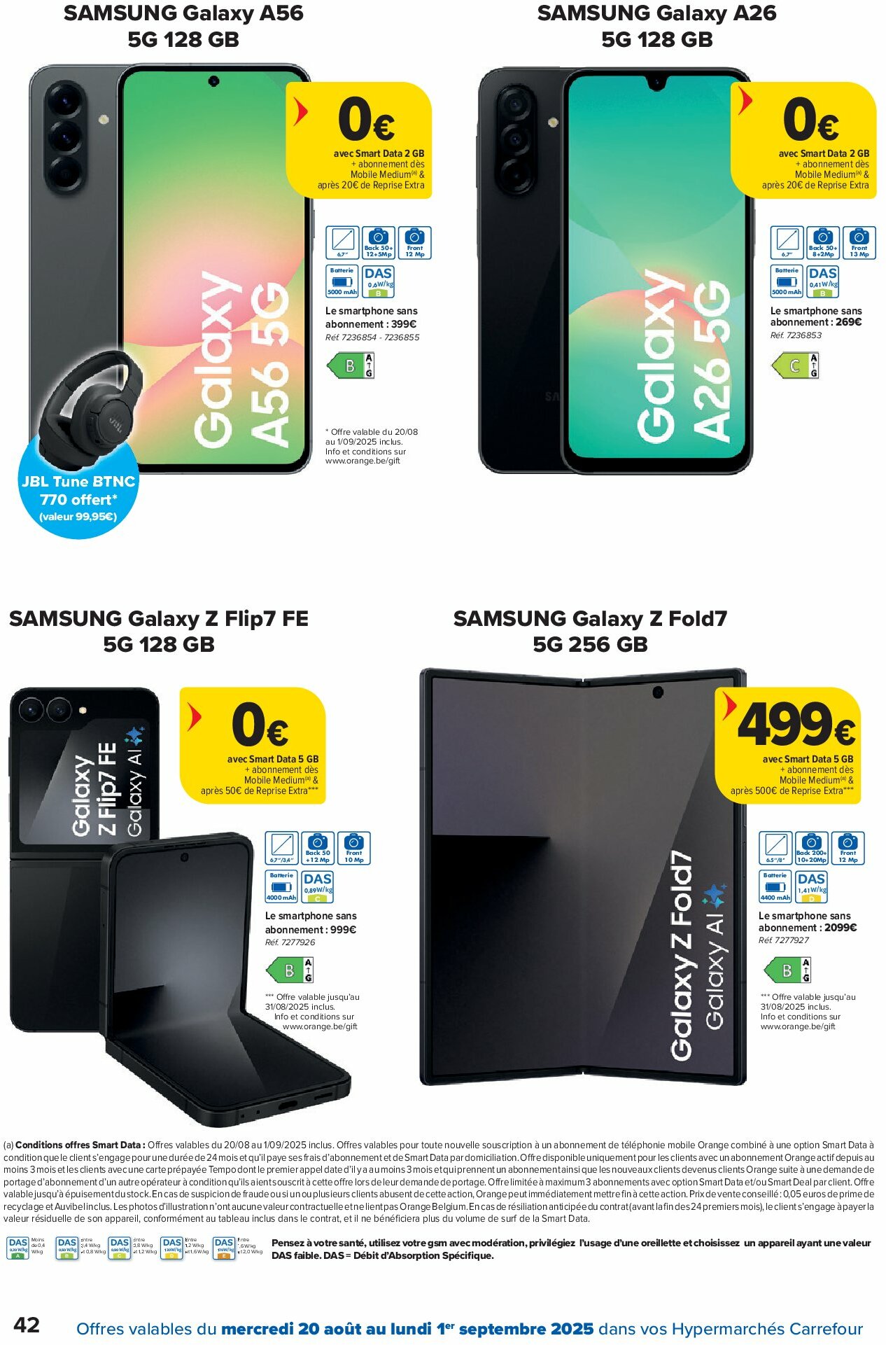 carrefour - Carrefour Hypermarchés folder geldig vanaf 20/08 - 01/09 - page: 42 carrefour - Carrefour Hypermarchés folder geldig vanaf 20/08 - 01/09 - page: 42