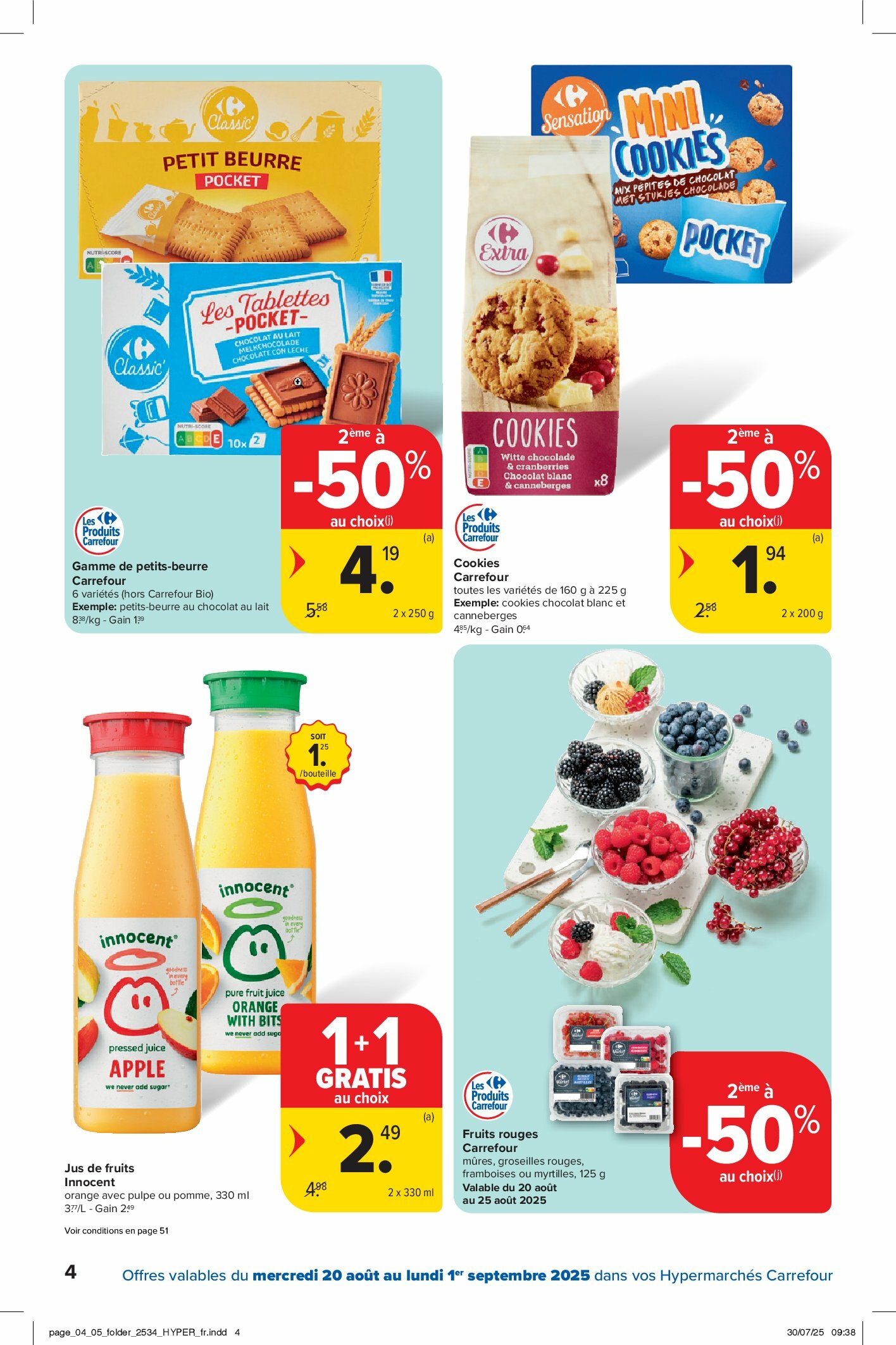 carrefour - Carrefour Hypermarchés folder geldig vanaf 20/08 - 01/09 - page: 4 carrefour - Carrefour Hypermarchés folder geldig vanaf 20/08 - 01/09 - page: 4