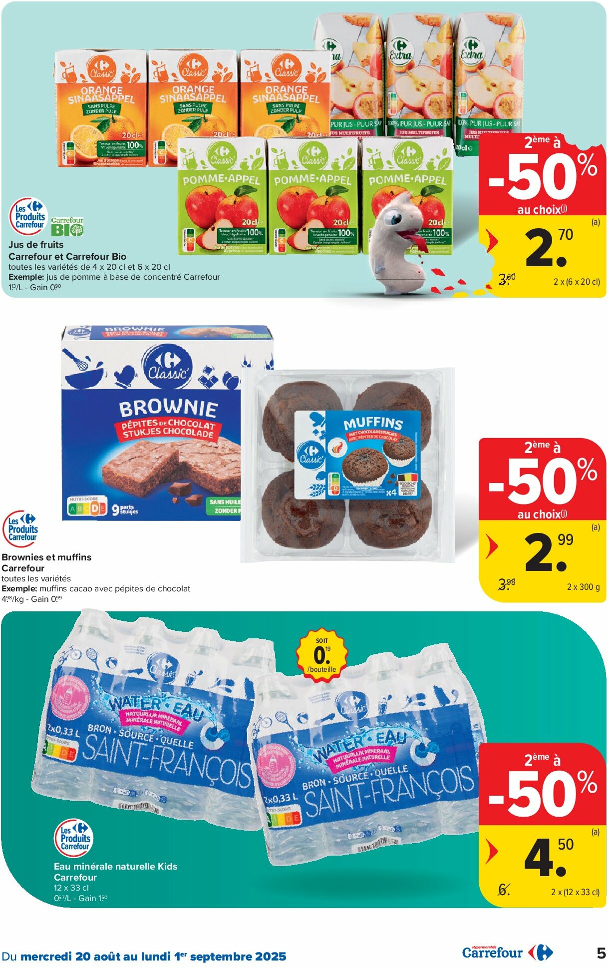 carrefour - Carrefour Hypermarchés folder geldig vanaf 20/08 - 01/09 - page: 5 carrefour - Carrefour Hypermarchés folder geldig vanaf 20/08 - 01/09 - page: 5