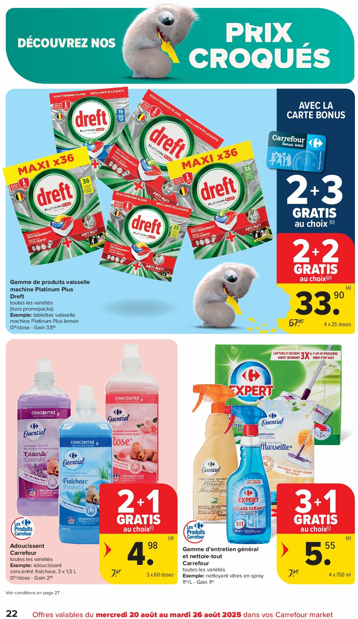carrefour - Carrefour Market folder geldig vanaf 20/08 - 26/08 - page: 22