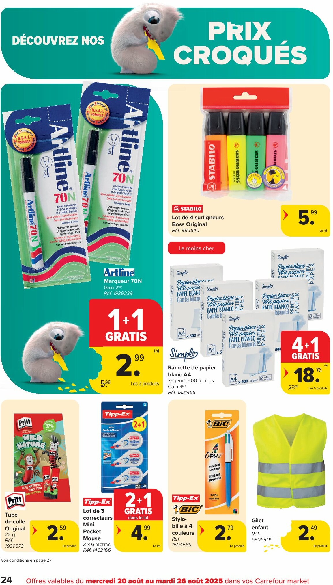 carrefour - Carrefour Market folder geldig vanaf 20/08 - 26/08 - page: 24