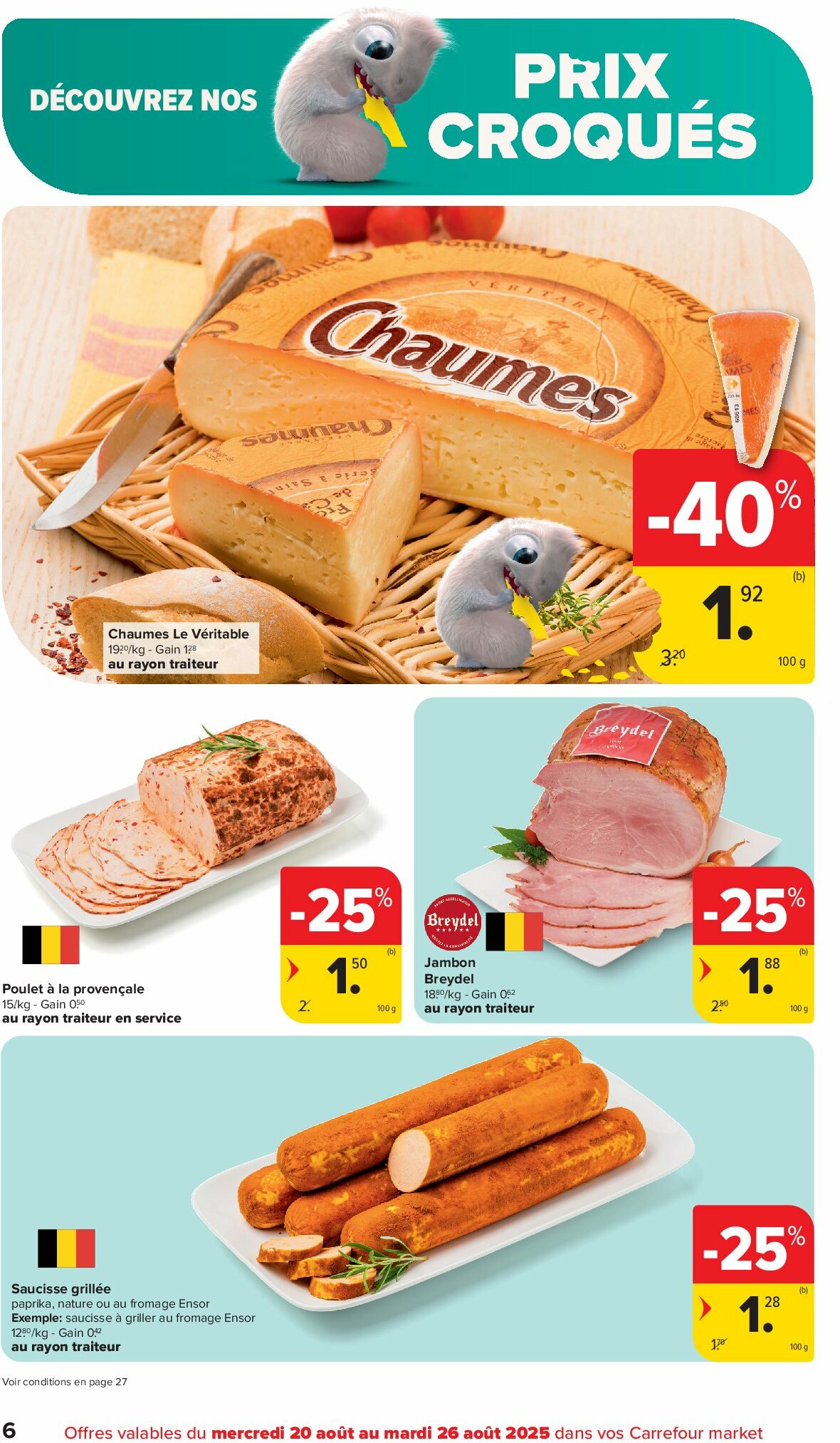 carrefour - Carrefour Market folder geldig vanaf 20/08 - 26/08 - page: 6