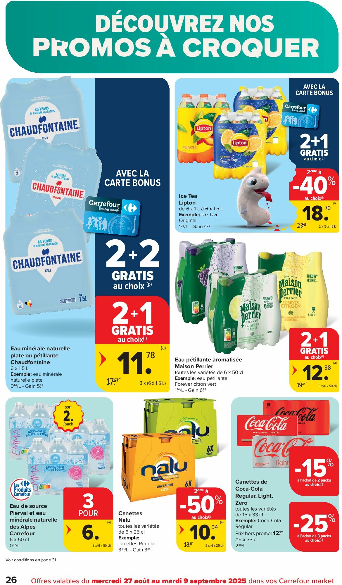 carrefour - Carrefour Market folder geldig vanaf 27/08 - 09/09 - page: 26